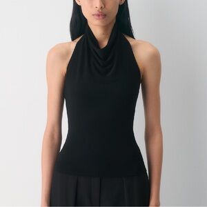 Wilfred Black Halter Tower Top